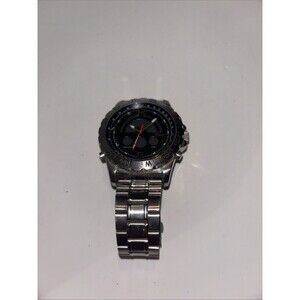 Stauer 19093 Mens Compendium Hybrid Chronograph Watch 3atm 47mm Stainless